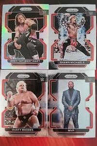 Prizm 2022 Shawn Michaels Bret Hart Dusty Rhodes Mvp  Wwe Card Lot  - Photo 1 sur 2