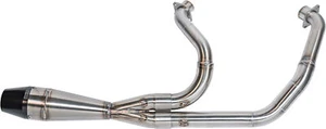 Sawicki Speed Shop Indian Shorty Exhaust Brushed Stainless Steel 930-01321 - Picture 1 of 1