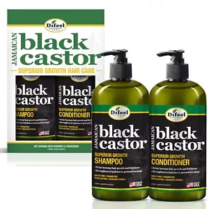 Difeel Jamaican Black Castor Oil Shampoo and Conditioner Gift Set 67.6 Ounce - Picture 1 of 8