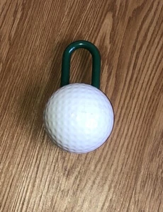 Vintage Golf Ball “It's A Lock” Combination Padlock Covered Steel Shackle Locker - Picture 1 of 7