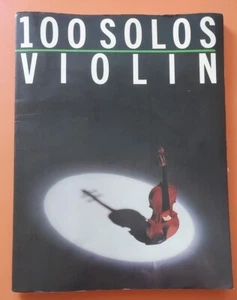100 Solos Violín Amsco 1987 PB #4941 - Imagen 1 de 8