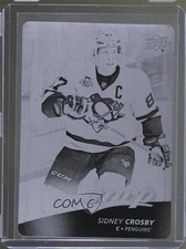 2017-18 Upper Deck MVP Checklist Printing Plate Black 1/1 Sidney Crosby #200 0c3