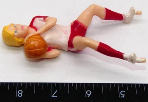 Vintage 1979 Wilton Figure Basketball Sport Cake Tops Topper Girl Boy Blonde Toy - Picture 1 of 7