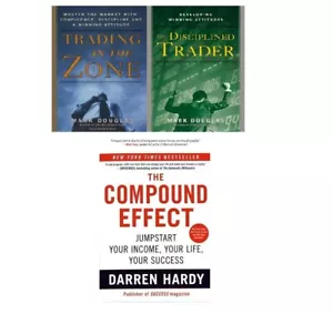 3 Book set Trading in the Zone and The Disciplined Trader +The Compound Effect - Picture 1 of 6