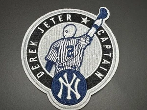 New York Yankees Baseball Jeter Captain Iron On Patch - Picture 1 of 2