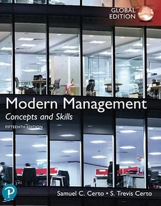 Modern Management: Concepts and Skills 15e by Certo, Samuel Global Edition - Picture 1 of 1