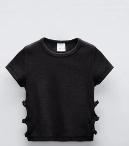 NEW Zara Shirt Black Girl 6-7 Yers - Picture 1 of 7