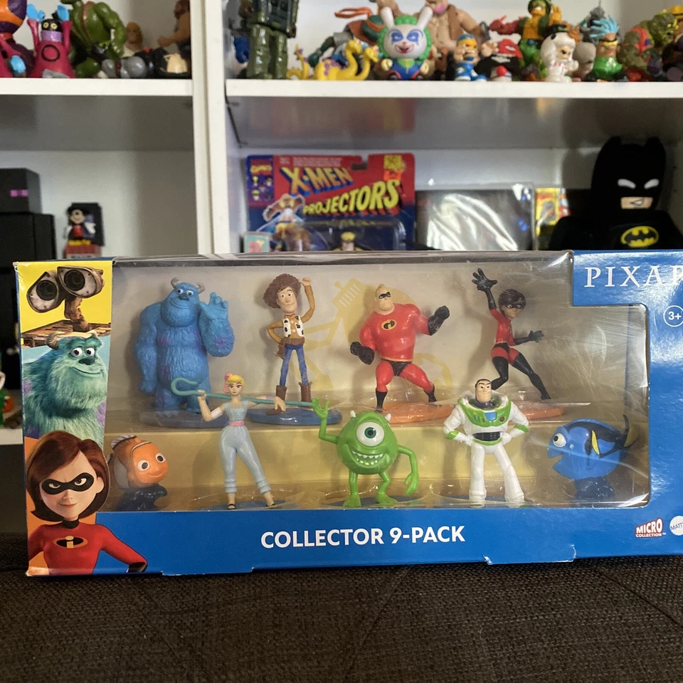 Paquete de 9 micro figuras de acción de Disney Pixar Monsters Inc & Toy Story Collectors NUEVAS Foto 1 de 1