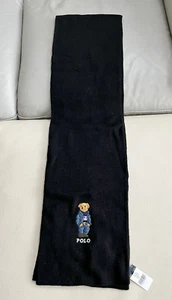 Polo Ralph Lauren Polo Bear Wool Blended Scarf - MRSP$115 - Bild 1 von 3