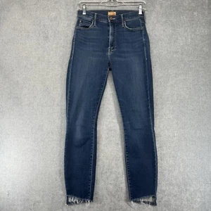 Jeans Madre Mujer 26 Stunner Cremallera Tobillo Paso Fray Después de Horas Denim - Imagen 1 de 18
