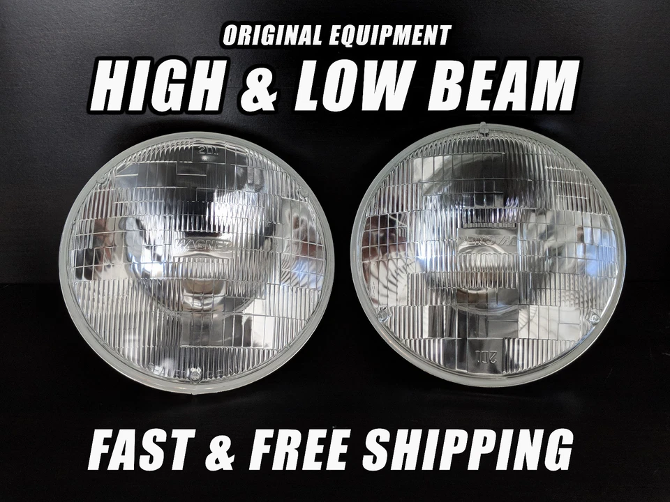 OE Front Halogen Headlight Bulb for AMC Javelin 1968-1974 High & Low Beam Set 2 - Imagem 1 de 4