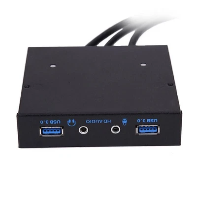 Neue 20Pin auf 2 USB 3.0 Port HUB + HD-Audio PC Diskette Expansion Frontpanel 3 - Bild 1 von 4
