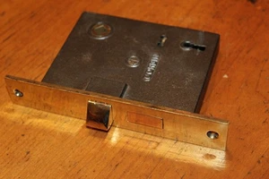 Restored Antique Corbin Cast Bronze Face Keyhole Mortise #1365-1/2 R-59 - Picture 1 of 8