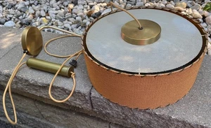 Vintage MCM Round Hanging Pendant Lamp Mid Century Modern 60s Lighting Sconce - Picture 1 of 11