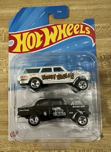 2025 Hot Wheels 64 Nova Wagon 55 Bel Air Chevy Gassers Two Pack - Picture 1 of 4