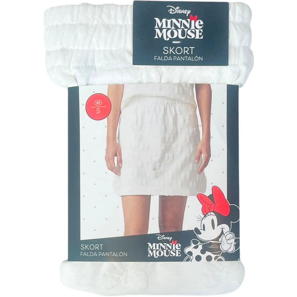 Disney Minnie Mouse S 4-6 Drawstring Elastic Waist Skirt Cotton Polyester