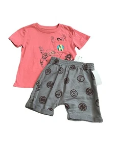 Disney Marvel Avengers Super Hero Toddler Boy 2 Piece Matching Outfit 3T New - Picture 1 of 5