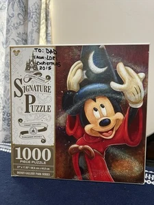 Disney Parks Signature Puzzle Sorcerer Mickey Jigsaw Puzzle, 1000 Pieces - Picture 1 of 4