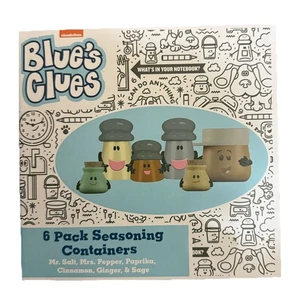 Blue's Clues 6 PACK SEASONING CONTAINERS Mr. Salt & Mrs. Pepper NIB - Picture 1 of 1