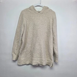 Sudadera con Capucha The Loft Mujer Talla M Mediana Crema Beige Tostado Polar Tejido Suave Mediano - Imagen 1 de 10