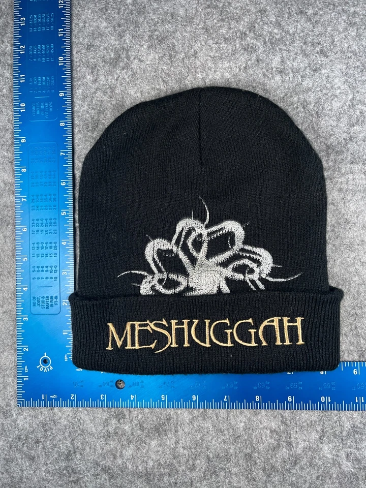 Gorro Meshuggah Toque Adulto Talla Única Negro Tejido Acrílico Bordado Metal Banda Foto 1 de 4