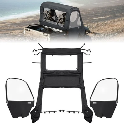 Recinto de cabina UTV puerta superior con medias puertas para Yamaha Rhino450 660 700 2004-2013 Foto 1 de 4