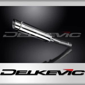 TRIUMPH DAYTONA 2001-2002 350mm ROUND STAINLESS BSAU SILENCER EXHAUST KIT - Picture 1 of 4