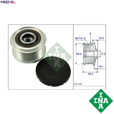 ALTERNATOR FREEWHEEL CLUTCH 535 0264 10 FOR PEUGEOT PARTNER/Box/Body/MPV 2008 - Image 1 of 4