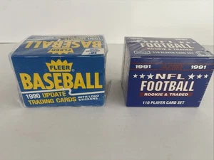 1991 Puntuación NFL Fútbol Novato & Intercambiado + Tarjetas de actualización de béisbol Fleer 1990 - NUEVAS - Imagen 1 de 7