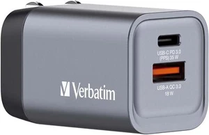 Verbatim GaN Charger 35W, 2-Port USB-C FAST Charger - Picture 1 of 5