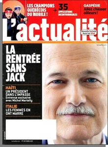 L'Actualite - 2011, 1. Oktober - La Rentree Sans Jack, Haiti, Italien - Bild 1 von 2