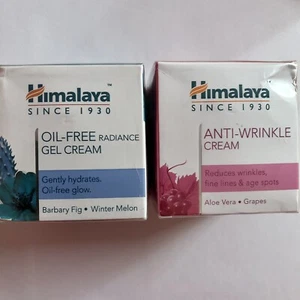 Combo- Himalaya Oil Free Radiance Gel Cream + Anti Wrinkle Cream 50gm each - Picture 1 of 3
