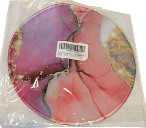 Computer Laptop Mouse Pad Round Spring Easter Colors Abstract New Gift - Picture 1 of 5