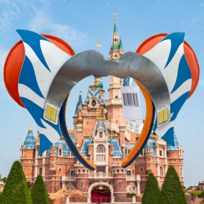 Обруч для волос Star War Ahsoka Tano Ashley Eckstein Disney^Park Minnie Ears детский взрослый - Изображение 1 из 4
