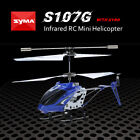 Syma S107G 3-Channel Alloy Mini Remote Control RC Helicopter Gyro Blue AD N9L5