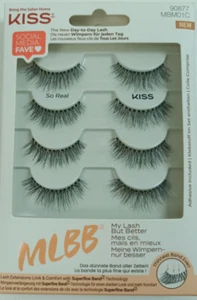 KISS The New Day-to-Day Lash. "So Real" 90877. 4 Paar. Neu. - Bild 1 von 2
