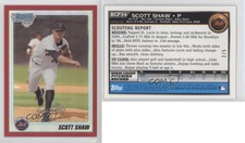 2010 Bowman Chrome Prospects Red Refractor /5 Scott Shaw #BCP34