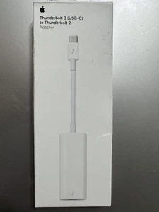Apple  THUNDERBOLT 3 (USB-C) to Thunderbolt 2 Adapter  White MYH93AM/A - Photo 1/6