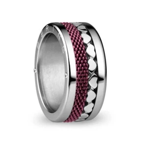 Bering ring complete wide 520-val21s-x4 combination ring cubic zirconia stainless steel - Picture 1 of 6