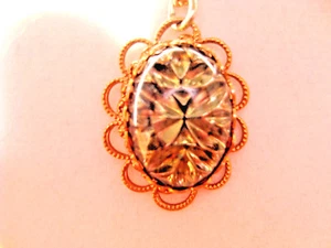 Gold tone filigree 18" necklace - Bild 1 von 5