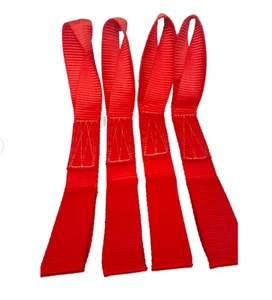 Pack of 4 - Soft Loops Tie Down Straps, 10,500lb Break Strength, 1.75” W x 17" L - Picture 1 of 8