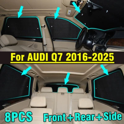 8X Front Side Rear Window Windshield Privacy Sunshade For AUDI Q7 2016-2025 - Image 1 of 4
