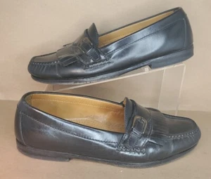 Mocassini scarpe neri Cole Haan con fibbia a pizzico taglia 8,5 D  - Foto 1 di 6