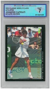 1992 Classic JENNIFER CAPRIATI #3 Auto 410/3000 💎 DSG 7 NM
