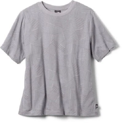 Top The North Face Marina Luxe para mujer gris patrón geoline grande cuello redondo NUEVO Foto 1 de 3