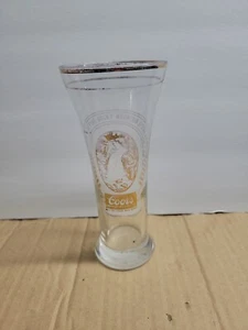 Vaso de cerveza COORS recortado en oro 7 1⁄4"" alto vidrio Coors-Pilsner vintage / 623-cb1 - Imagen 1 de 11