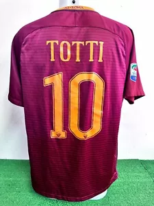 Roma Totti No Match Worn Issue Shirt Jersey Vintage Camiseta 2016/2017 - Picture 1 of 6
