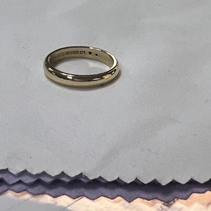 Cartier Wedding Band 750 18K Gold Size 65/11. 4mm - Picture 1 of 4