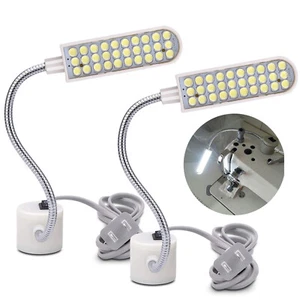 2Confezioni Luce LED Macchina da Cucire Funzionante Lampada Collo d'Oca con Base Magnetica Y5U1 - Foto 1 di 9