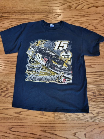 Jonathan Davenport Motorsport #15 Georgia Boot T Shirt Clint Bowyer Racing Large Cover